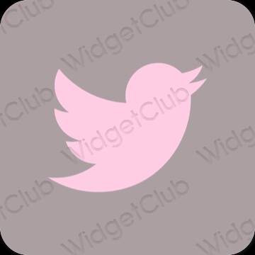 Aesthetic Twitter app icons