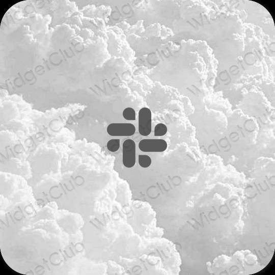 Stijlvol grijs Slack app-pictogrammen