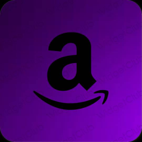 جمالي أسود Amazon أيقونات التطبيق