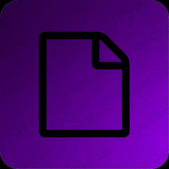 Ästhetisch Schwarz Files App-Symbole