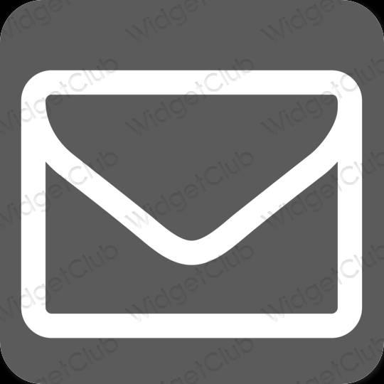 Aesthetic gray Mail app icons