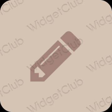 Естетски беж Simeji иконе апликација