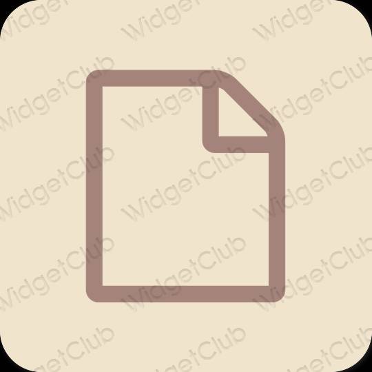 Esthetische Notes app-pictogrammen