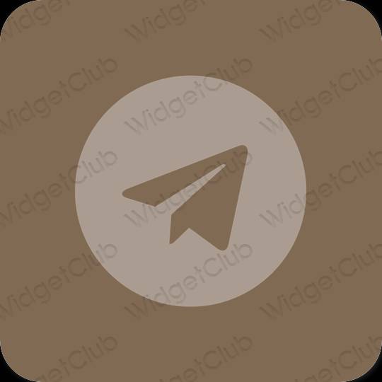 Esthetische Telegram app-pictogrammen