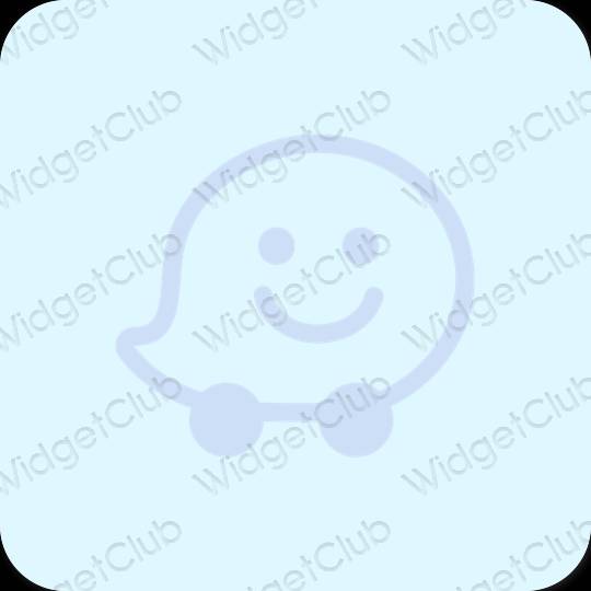 Estetický pastelově modrá ZOZOTOWN ikony aplikací