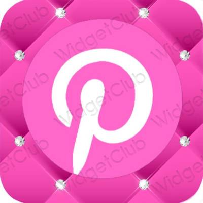 جمالية Pinterest أيقونات التطبيقات