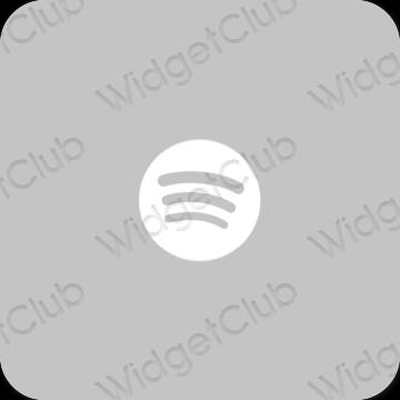 Stijlvol grijs Spotify app-pictogrammen