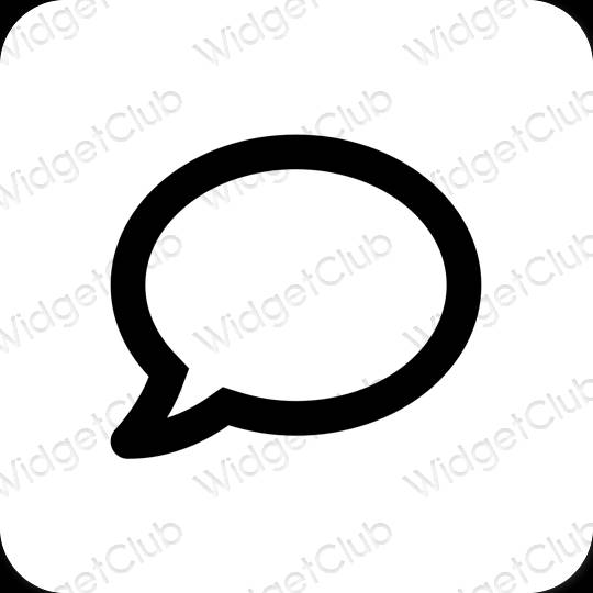 Icônes d'application Messages esthétiques