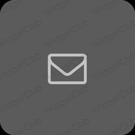 Aesthetic gray Mail app icons