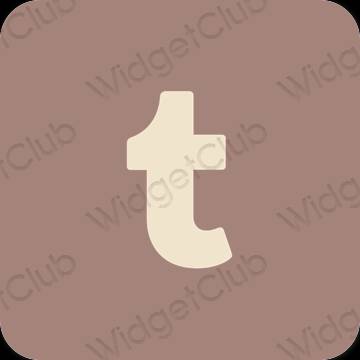 Ästhetisch braun Tumblr App-Symbole