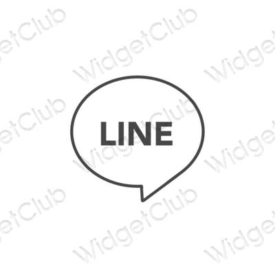 Естетске LINE иконе апликација