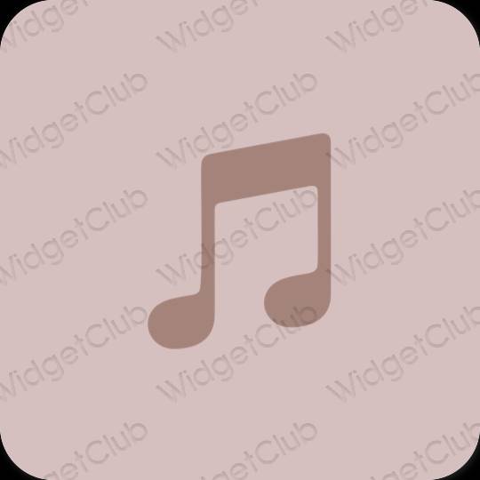 Estetyczne Apple Music ikony aplikacji