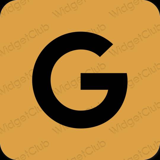Estetski naranča Google ikone aplikacija