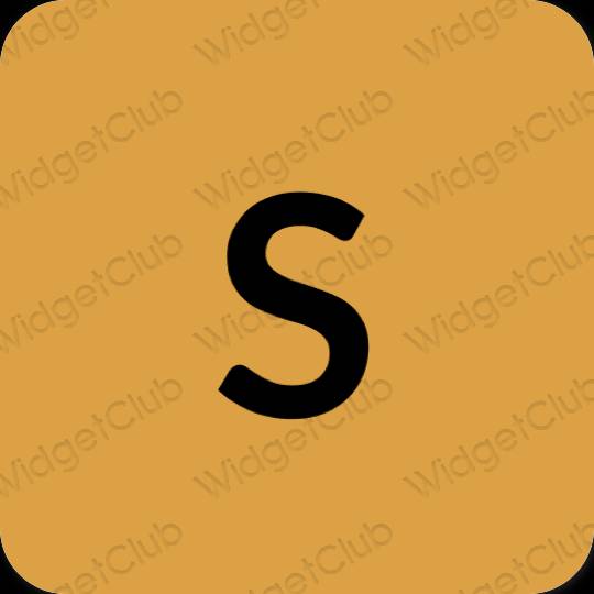 Æstetisk orange SHEIN app ikoner