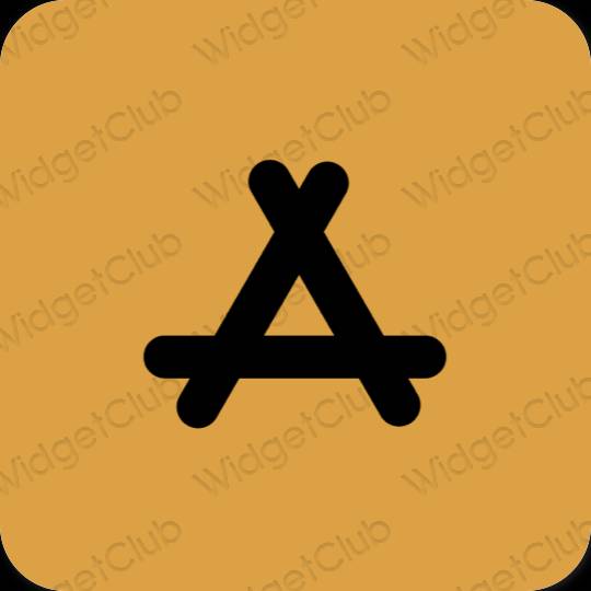 Esteetiline pruun AppStore rakenduste ikoonid