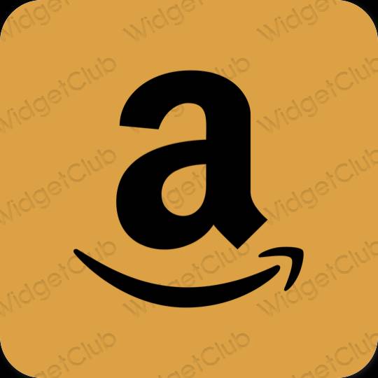 Ästhetisch Orange Amazon App-Symbole