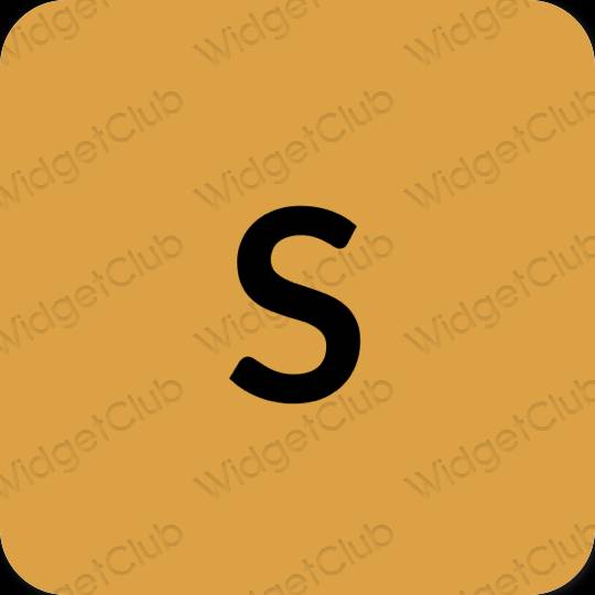 Ästhetisch Orange SHEIN App-Symbole
