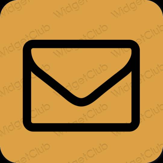 Esteetiline pruun Mail rakenduste ikoonid