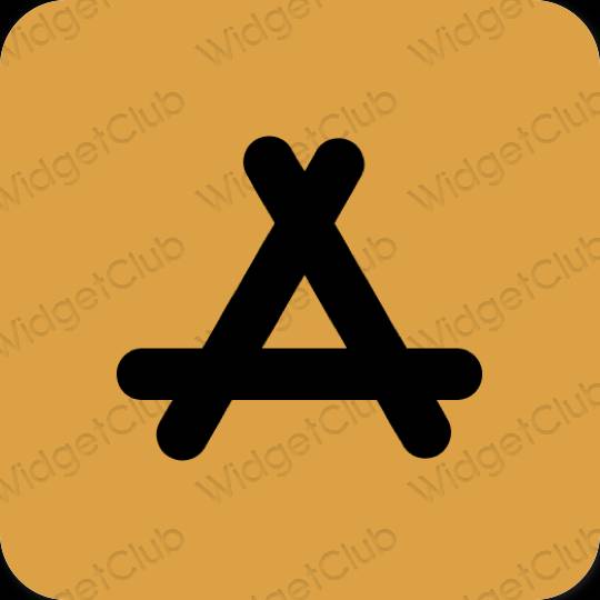 Estetický oranžový AppStore ikony aplikací