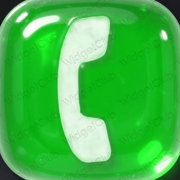 Aesthetic green Phone app icons