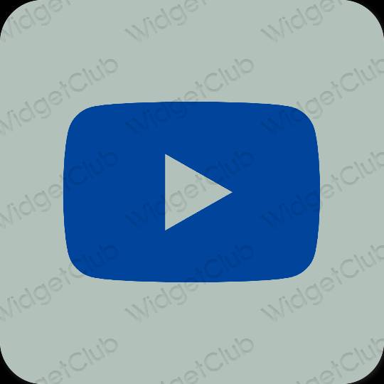 Estetic verde Youtube pictogramele aplicației