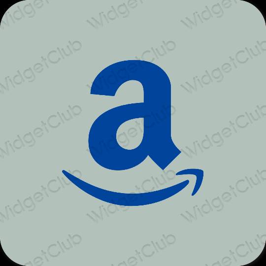 Ästhetisch grün Amazon App-Symbole