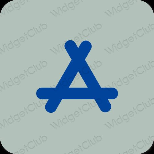 Estetyka Zielony AppStore ikony aplikacji
