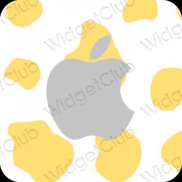 Esteetiline pruun Apple Store rakenduste ikoonid