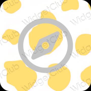 Estetis jeruk Safari ikon aplikasi