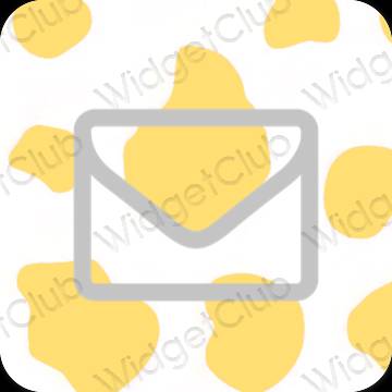 미적인 갈색 Mail 앱 아이콘
