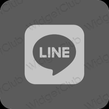 Icônes d'application LINE esthétiques