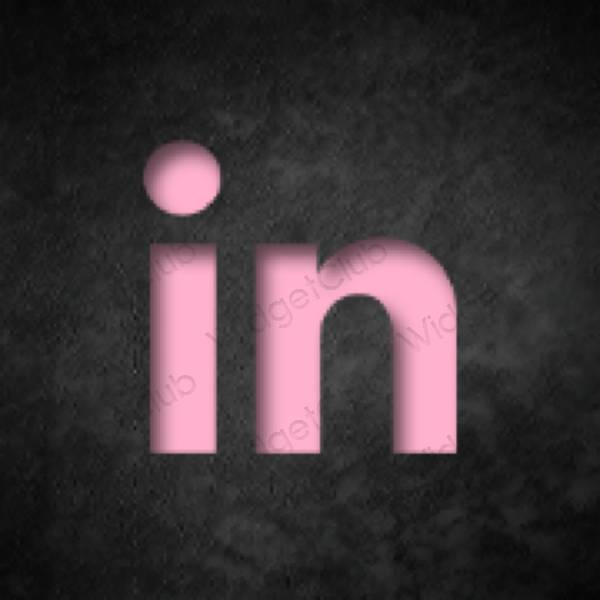 Aesthetic Linkedin app icons