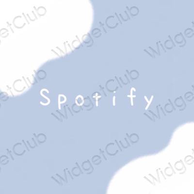 Esztétika lila Spotify alkalmazás ikonok