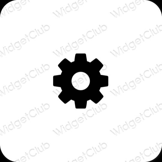 Esthetische Settings app-pictogrammen
