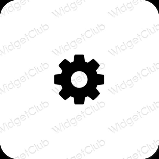 Esthetische Settings app-pictogrammen