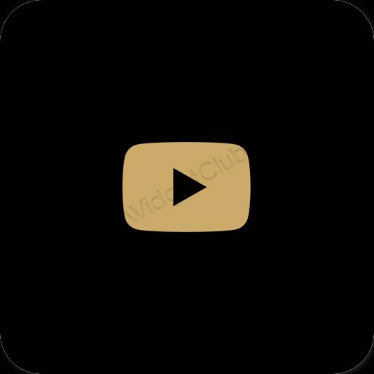 Esthetische Youtube app-pictogrammen