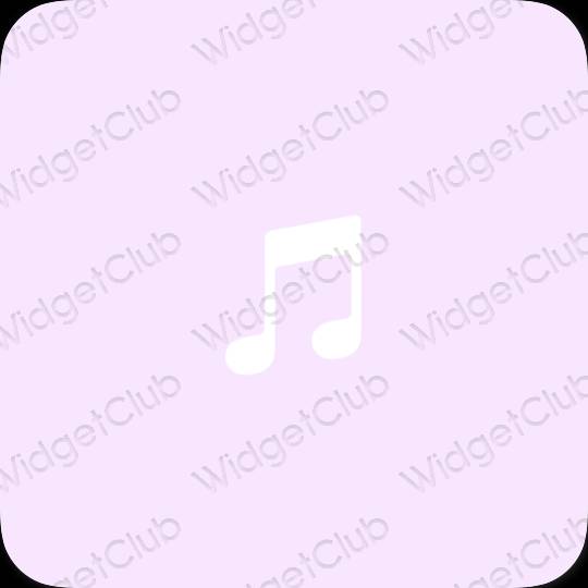 Stijlvol paars Apple Music app-pictogrammen