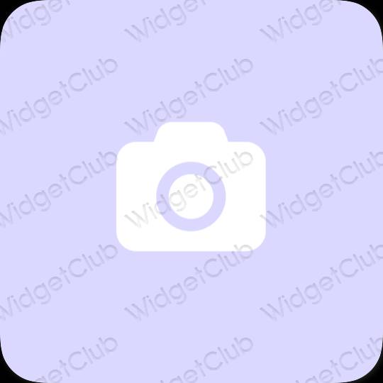 Aesthetic purple Camera app icons