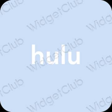 Ästhetisch pastellblau hulu App-Symbole