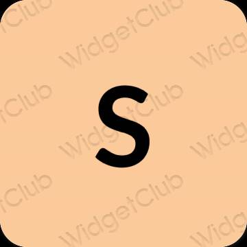 Estetik oren SHEIN ikon aplikasi