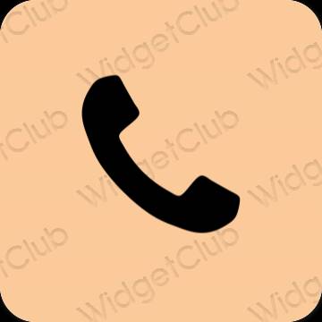 Estetic portocale Phone pictogramele aplicației