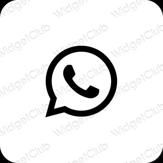 Aesthetic WhatsApp app icons