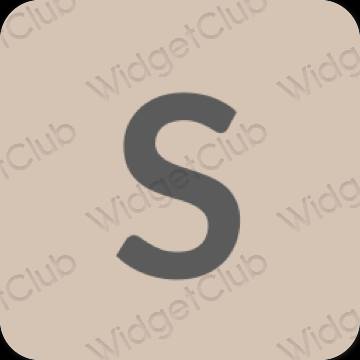 Æstetisk beige SHEIN app ikoner