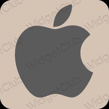 Estetico beige Apple Store icone dell'app