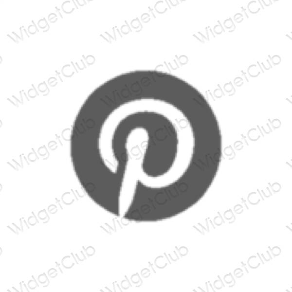 جمالية Pinterest أيقونات التطبيقات