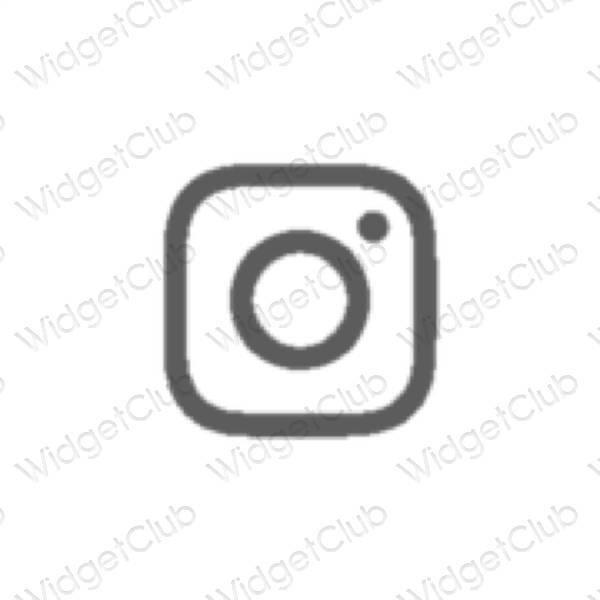 Estetické ikony aplikací Instagram