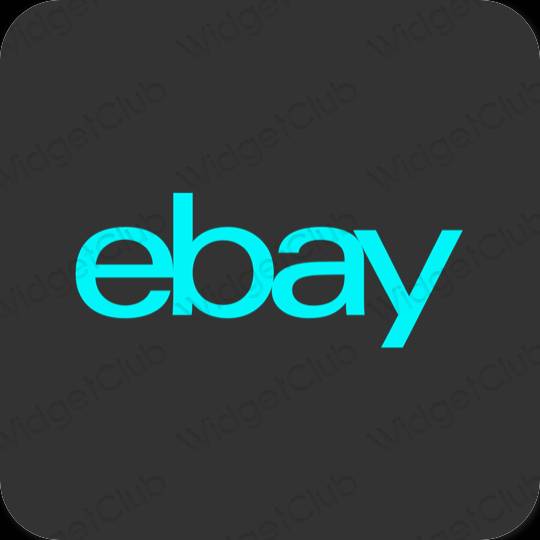 ესთეტიკური eBay აპლიკაციის ხატები