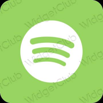 Estetiska Spotify appikoner