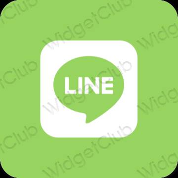 Icônes d'application LINE esthétiques