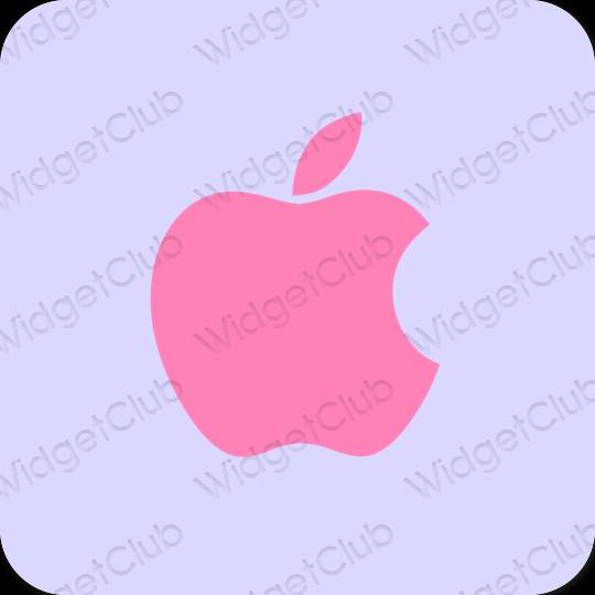 Естетичен пастелно синьо Apple Store икони на приложения